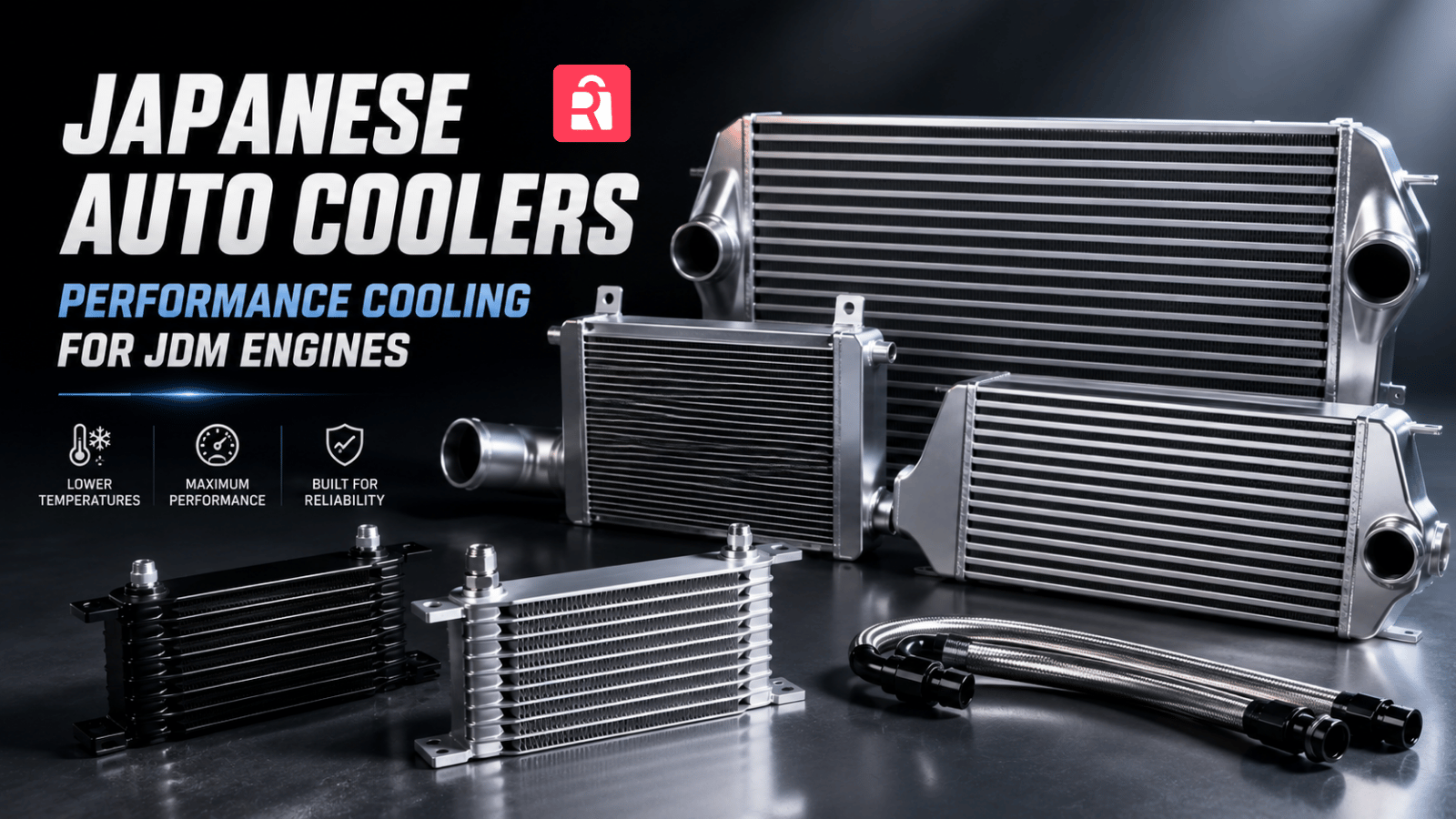 Discover the best Japanese auto coolers from HKS, GReddy, Blitz, ARC, and Koyorad via Rakufun.